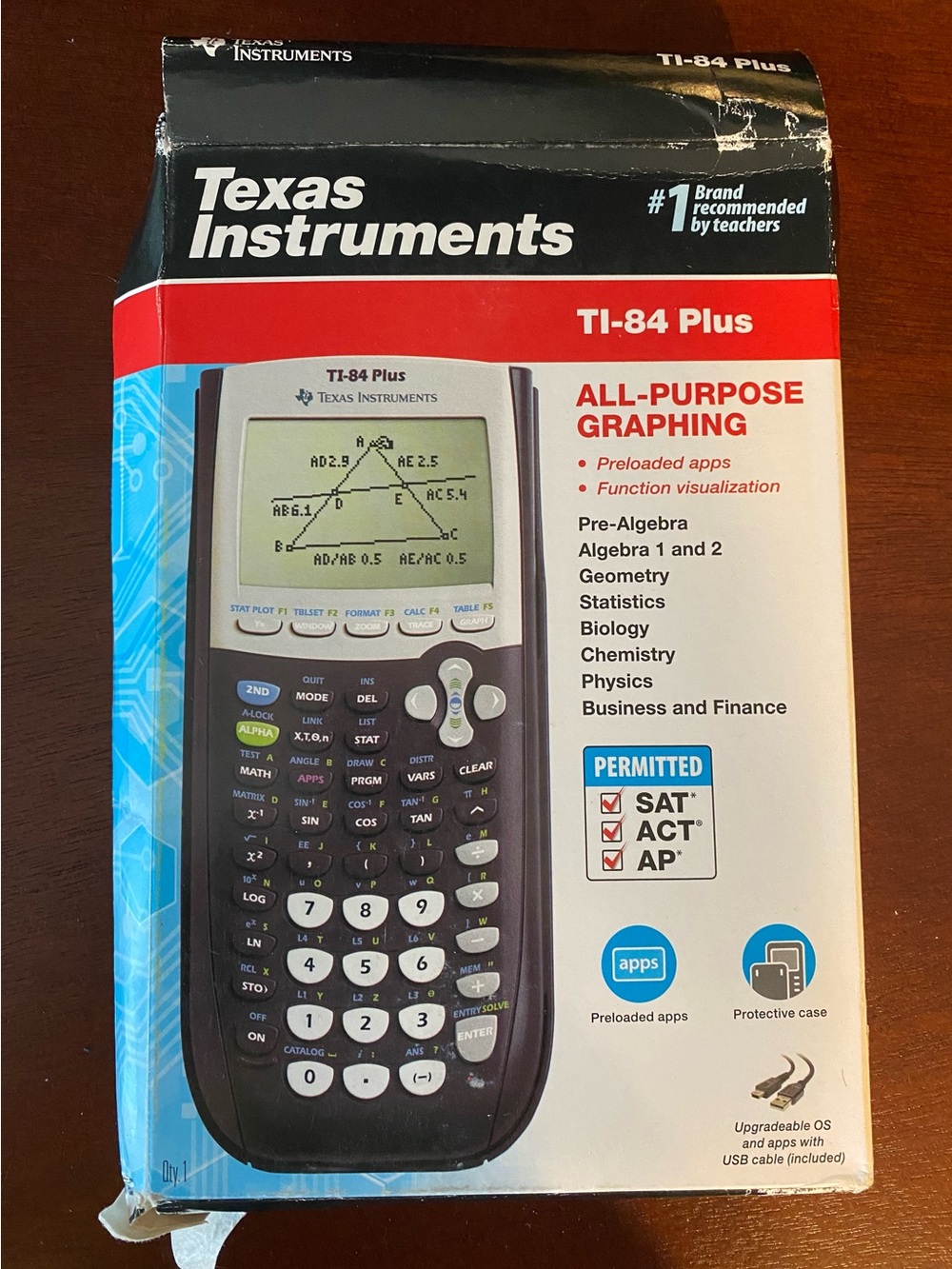 Texas Instruments TI-84 Plus Graphing Calculator - Black